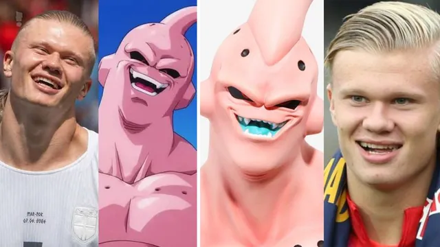 Carte meme Erling Haaland Majin Buu Comparisons
