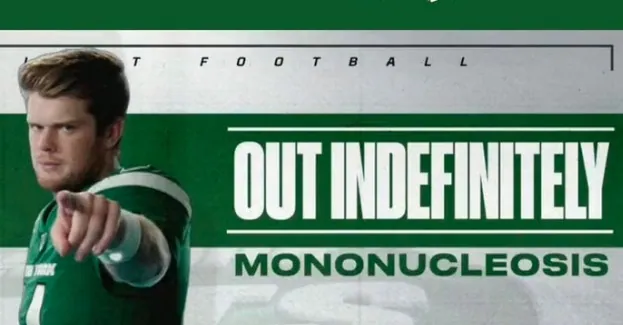 Carte meme ESPN’s « Sam Darnold: Out Indefinitely » Graphic