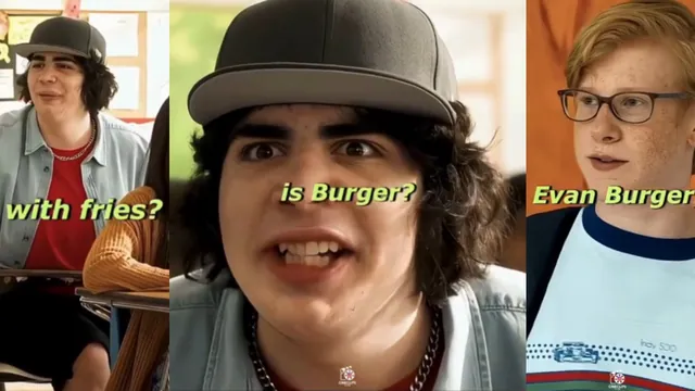 Carte meme Evan Burger / His Last Name Is Burger