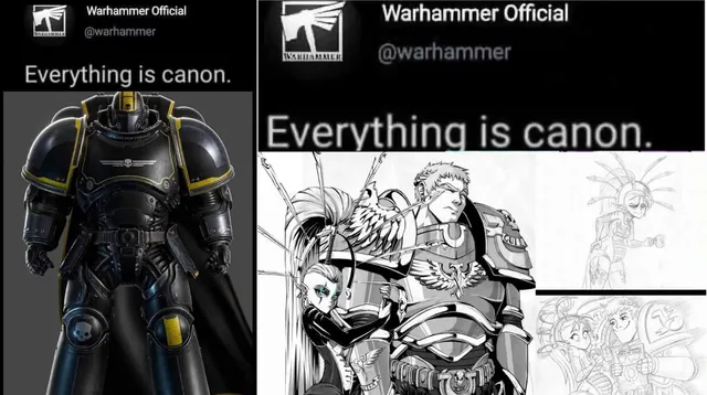 Everything Is Canon meme card