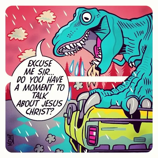 Excuse Me Sir, Do You Have a Moment to Talk About Jesus Christ? meme card