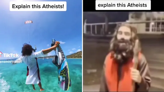 Carte meme Explain This Atheists