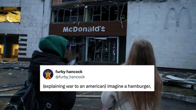 Carte meme Explaining To An American: Imagine A Burger