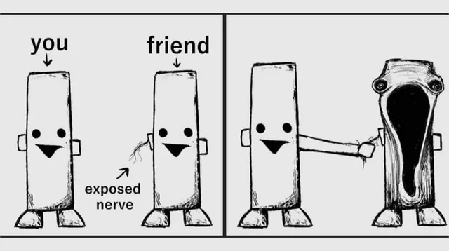Carte meme Exposed Nerve