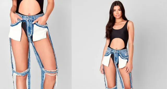 Extreme Cut Out Jeans meme card