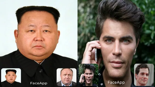 FaceApp Face Morphing meme card