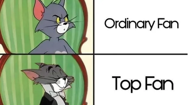 Facebook Top Fan Badge meme card
