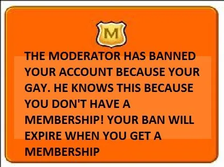 Carte meme Fake Club Penguin Bans