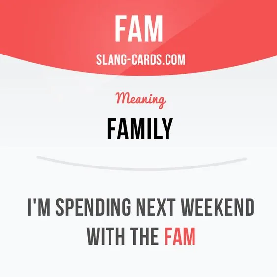 Fam meme card