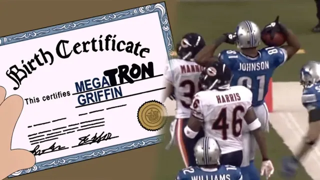 Family Guy NFL Edits meme card