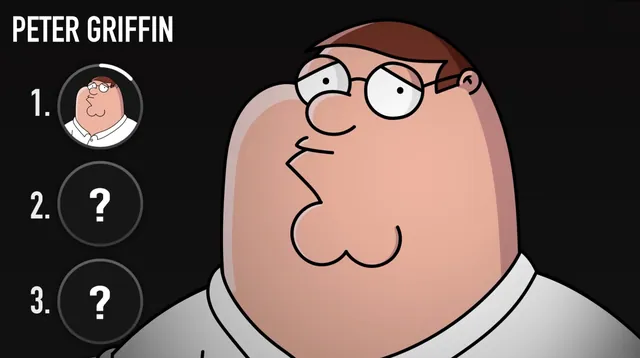 Family Guy Singing Maroon 5's "Memories" meme card