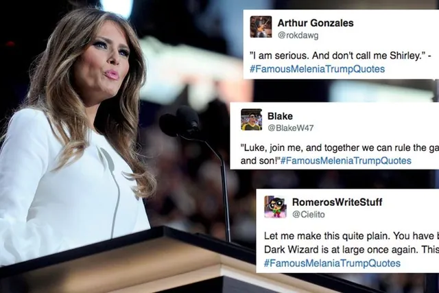 Carte meme #FamousMelaniaTrumpQuotes