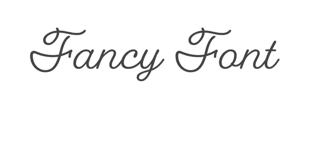 Fancy Font meme card