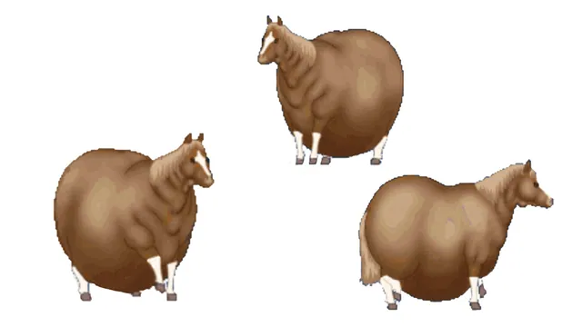 Fat Horse GIF meme card