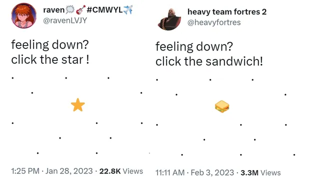 Feeling Down? Click the X meme card