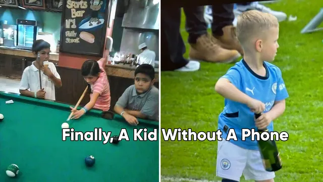 Finally, A Kid Without A Phone meme card