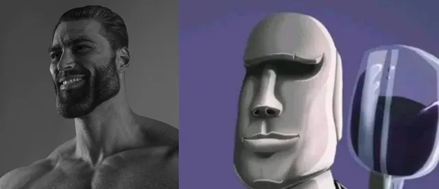 Carte meme Fino Señores / 🗿 Emoji Moai et 🍷 Emoji Verre de vin