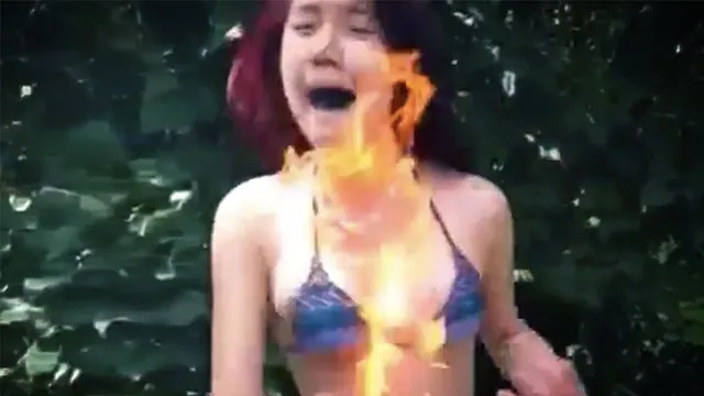 Fire Challenge meme card