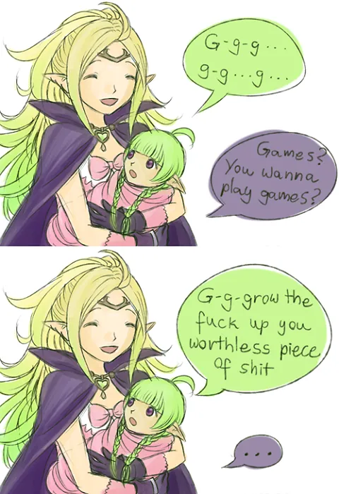 First Words meme card