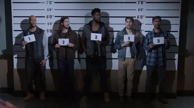 Carte meme Five Suspects Singing "I Want It That Way"