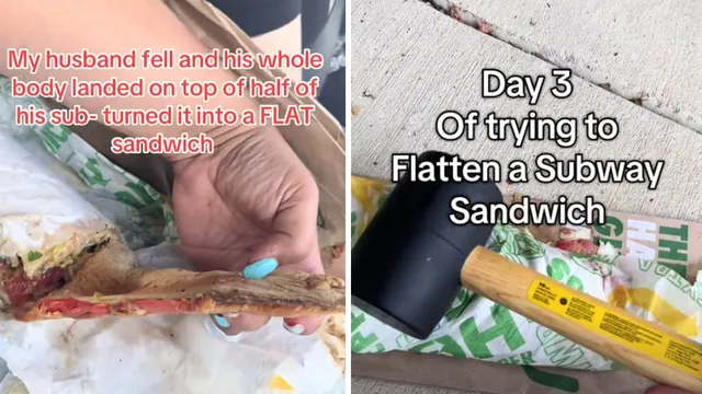 Flat Subway Sandwich Trend meme card