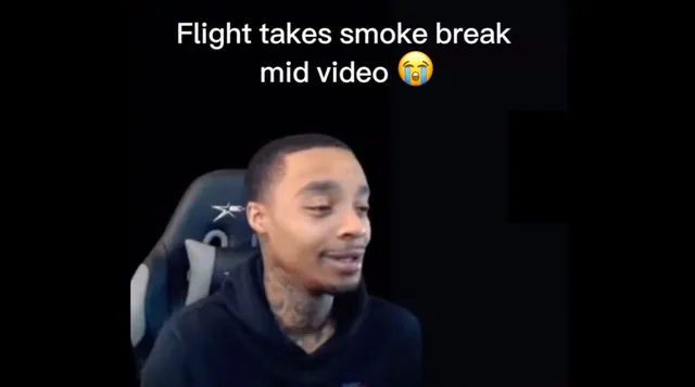 Carte meme Flight Takes A Smoke Break Mid Video