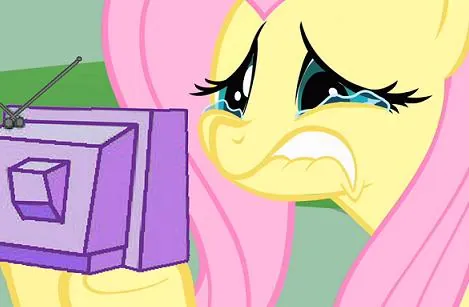 Fluttercry / Characters Watching TV meme card