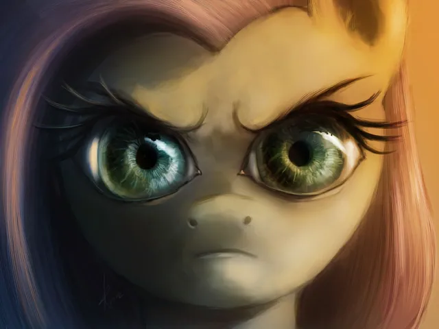 Fluttershy's Stare / The Stare meme card