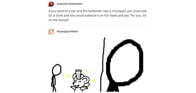 "For You, It's On The Mouse" meme card