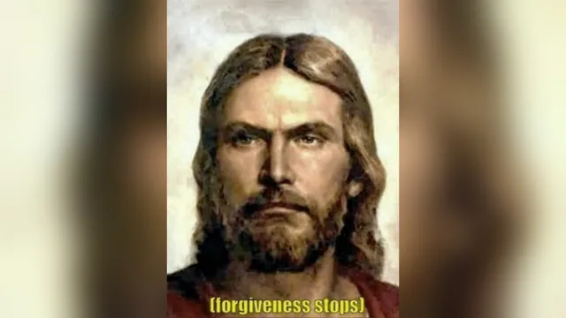 Forgiveness Stops meme card