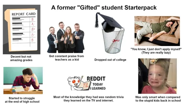 Former Gifted Child meme card