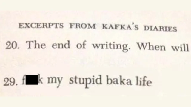 Fuck My Stupid Baka Life meme card