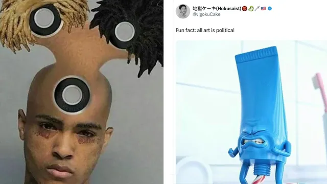 Fun Fact: All Art Is Political meme card