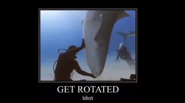 Get Rotated Idiot meme card