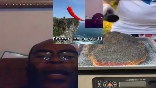 Get That Pepper Off There / Pepper On A Cliff meme card