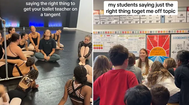 Getting Your Teacher On A Tangent meme card