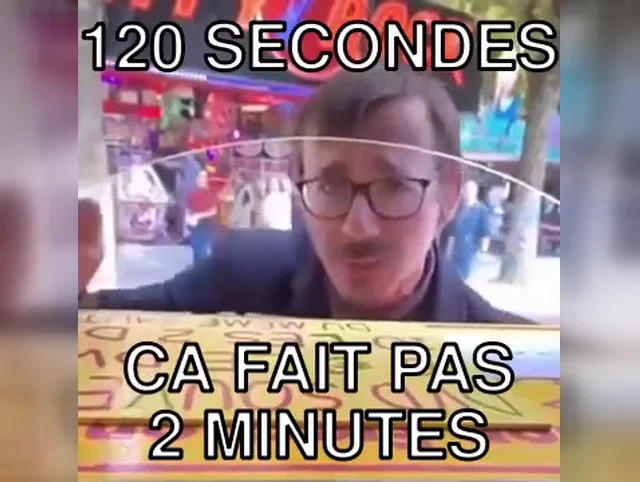 Meme 120 segundos son 1 minuto 20