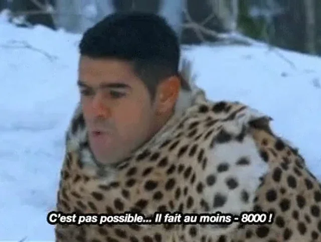 Meme Es sind mindestens −8000 Grad
