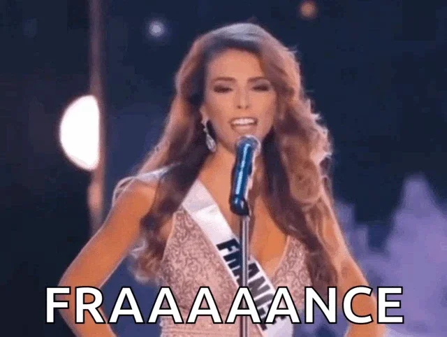 Meme Miss France schreit „FRANKREICH!“