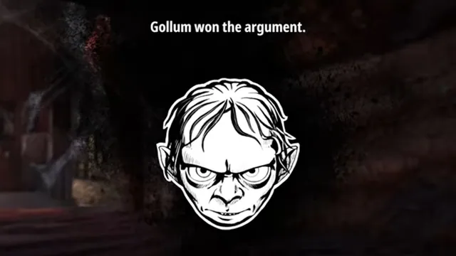 Carte meme Gollum Won the Argument