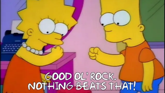Good Old Rock. Nothing Beats That meme card