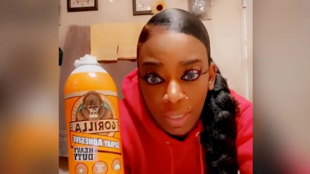 Gorilla Glue Girl meme card