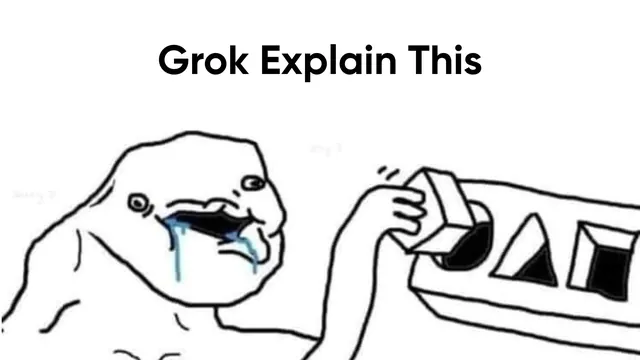 Grok Explain This meme card