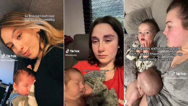 Growing Up Watching Sunsets meme card