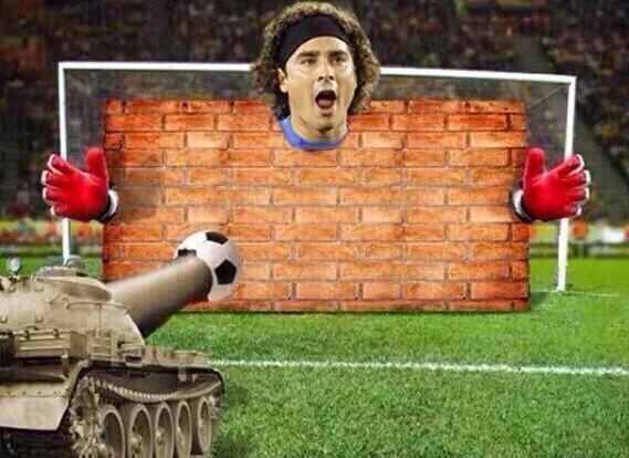 Guillermo Ochoa's Saves meme card