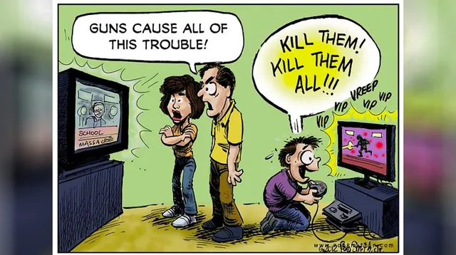 Carte meme Guns Cause All Of This Trouble!