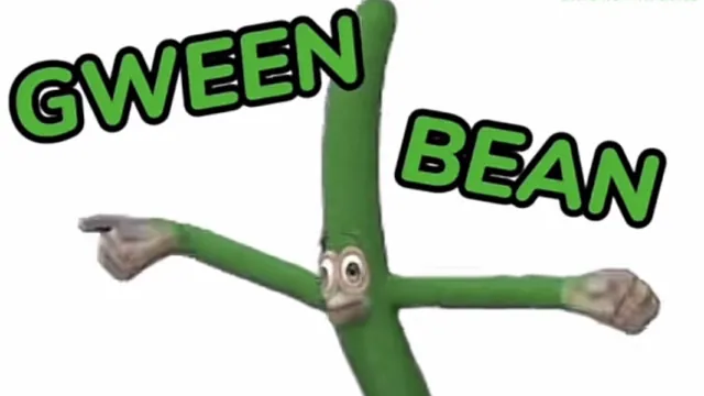 Gween Bean Whatchu Mean meme card