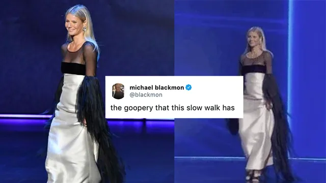Carte meme Gwenyth Paltrow Walking at the Emmys