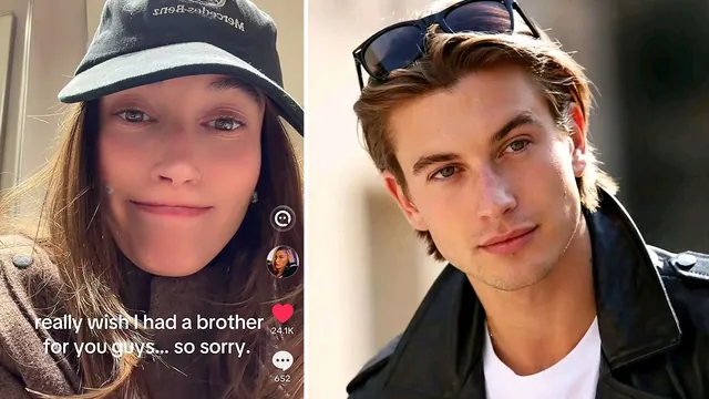 Hailey Bieber as a Man meme card