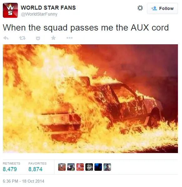 Carte meme Hand Me the Aux Cord